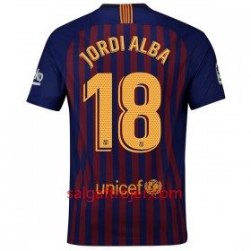 FC Barcelona Fodboldtrøjer Jordi Alba 18 Hjemmebanesæt 2018/19 Kort ærmer